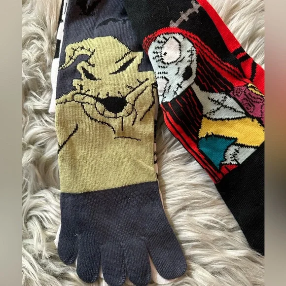Disney’s The Nightmare Before Christmas knee high toe socks. NWT - Picture 3 of 10